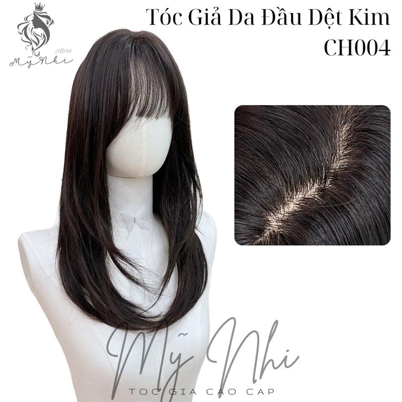 Tóc Giả Mỹ Nhi Nguyên Đầu Dệt Kim Cúp Layer Mái Thưa CH004 45cm Wig Women