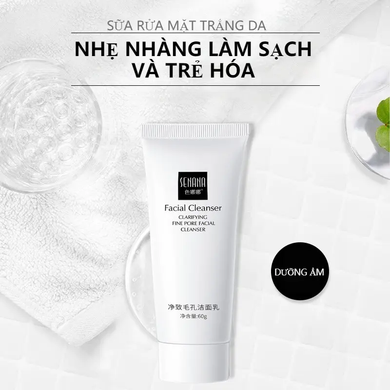 Sữa Rữa Mặt Cấp Ẩm Trắng Lấy Sạch Bụi Bẩn Giúp Da Trắng Trẻ Hóa, Kiểm Soát Dầu A299 5