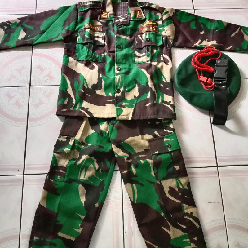 Seragam profesi anak tentara size XL L dan M 2