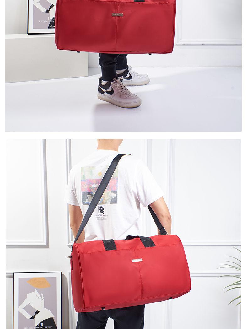 Product Introduction of Large Capacity Men's Business Travel Bag Travel Bag Business Trip Portable Travel Luggage Bag Folding Travel Bag Fitness 12