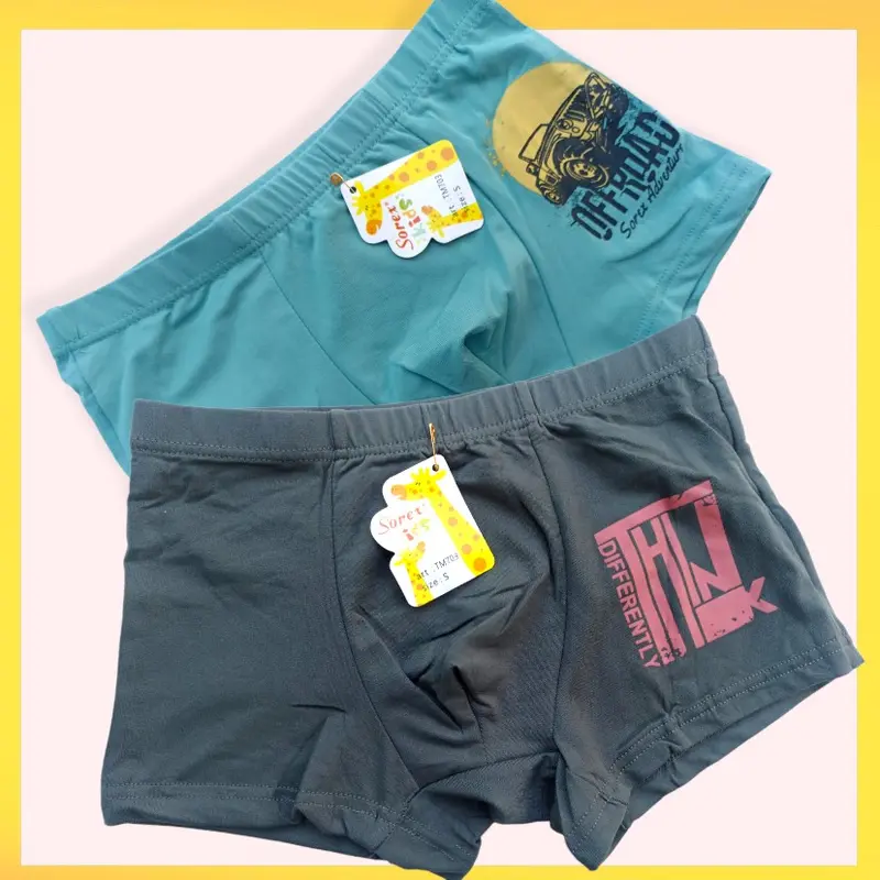 Sorex Kids Boxer Anak Laki Laki | Celana Dalam Anak Cowok Model Segi Empat / CD Anak Laki Laki  Sorex Kids SK TM 703,752 Fashion boxer  laki 12–15 tahun boxer  anak 3