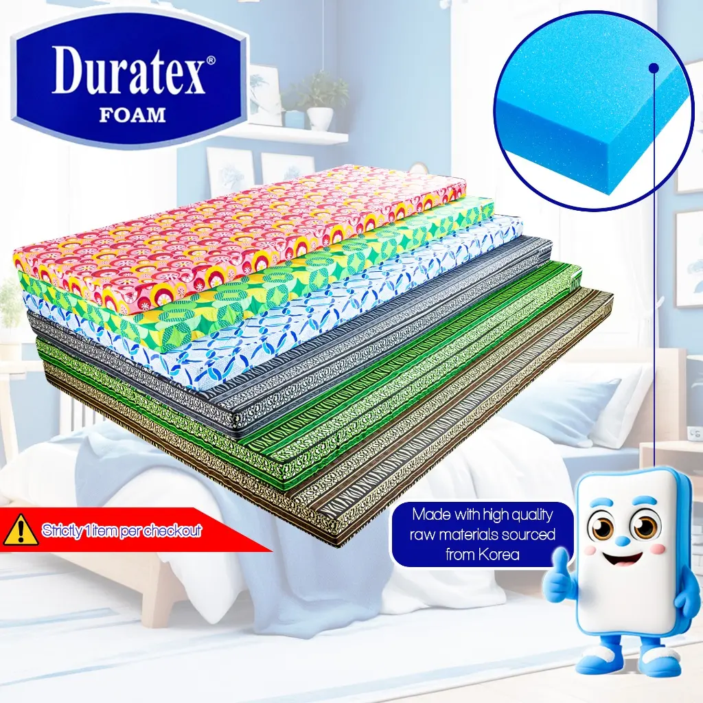 Duratex Foam Straight Bed Mattress 2/4 Inches - TikTok Shop Philippines