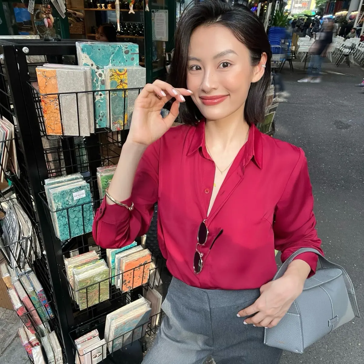 Thekat.shop - Áo sơ mi tay dài giấu nút ít nhăn, thoáng mát