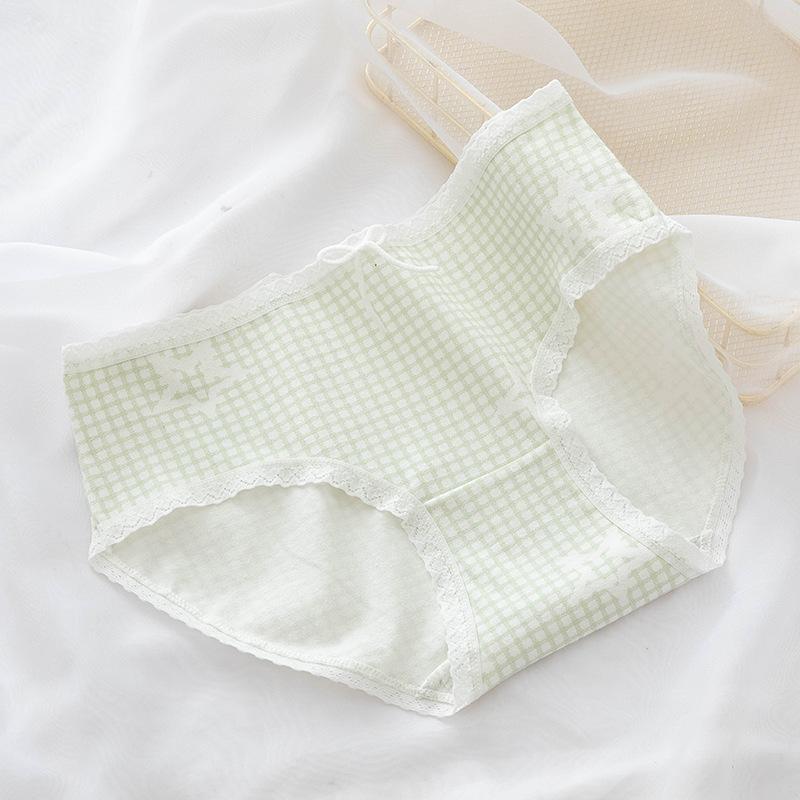Little Fresh Dot Print Milk Shake Green Girl Underpants 4