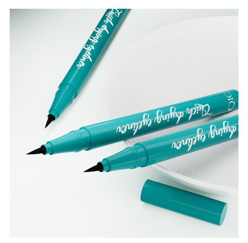 Product Introduction of QIC Cool Black Quick-Dry Eyeliner Pen, Smudge-Proof, Waterproof, Sweat-Resistant Liquid Eyeliner Pen, Aegyo-sal Pen waterline  eyeliner jeffree star  eyeliner demitra  lip  liner chiara  eyeliner demitra  lip  liner brush lipstick  hubabah  original 9
