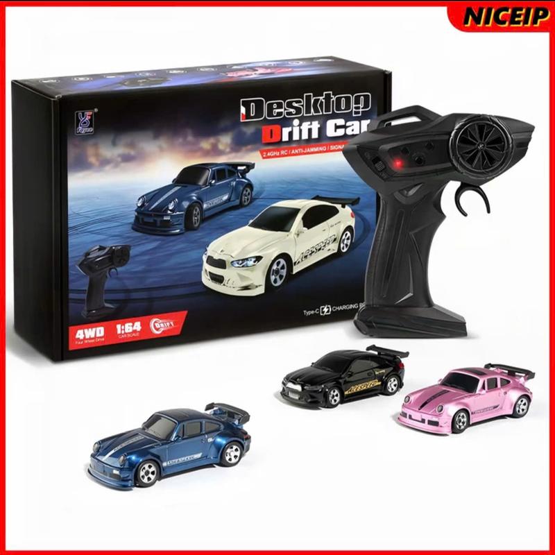Xe Drift Mini 1:64 RC có điều tốc Servo Pin Sạc đèn trước sau không trùng sóng Tang Pin điều khiển Toy Đồ Chơi xe rc điều khiển