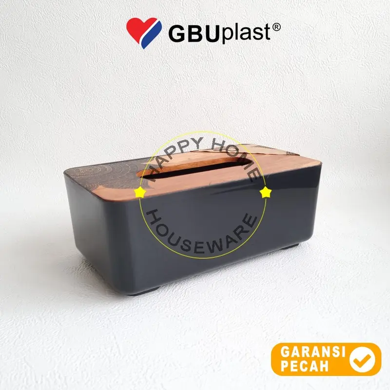 GBUplast LATARSA Small Tissue Box Dispenser Tempat Tissue Motif Kayu Back To Nature 8