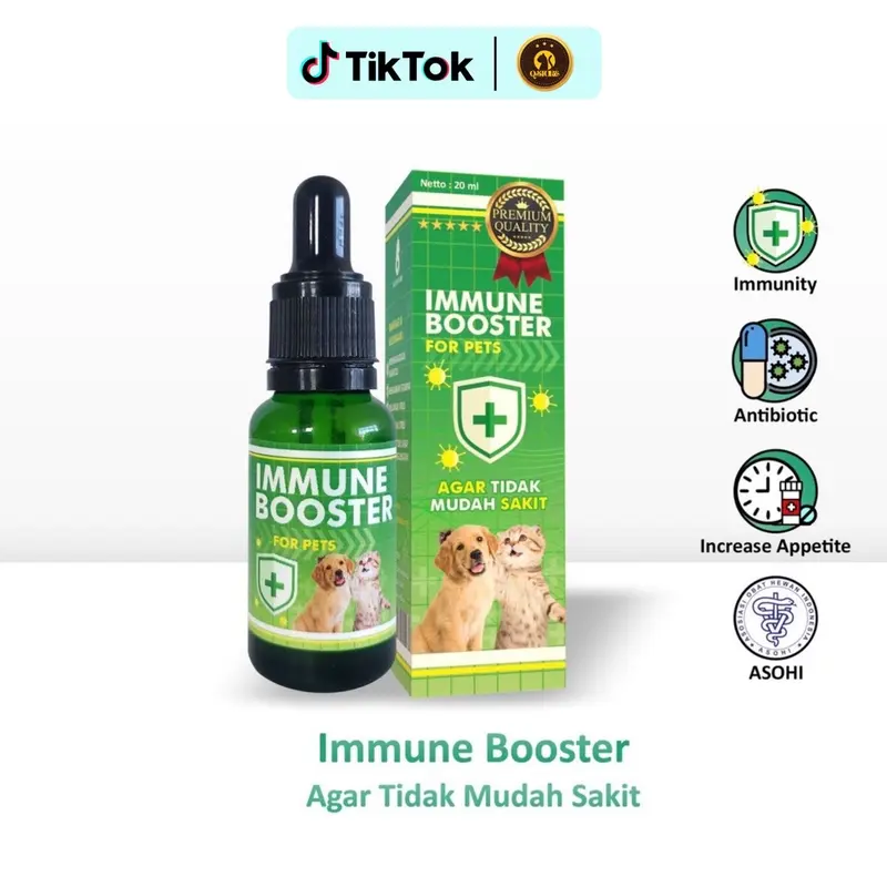 Vitamin Imun Kucing Anjing Menjaga Stamina Anti Virus Stress Immune Booster Tetes 20 ML peningkat imun satu barang 1