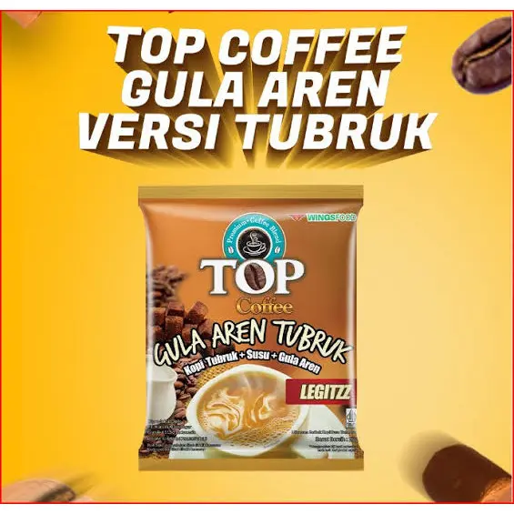 TOP Kopi Gula Aren  TUBRUK LEGITZZ 3in1 Instant Coffee Sachet 27gr (1 Renteng isi 15 Sachet) 4