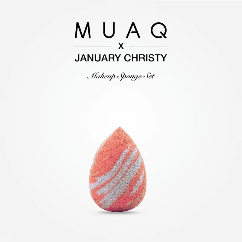 MUAQ X JANUARY CHRISTY MAKEUP SPONGE SET Blender 3