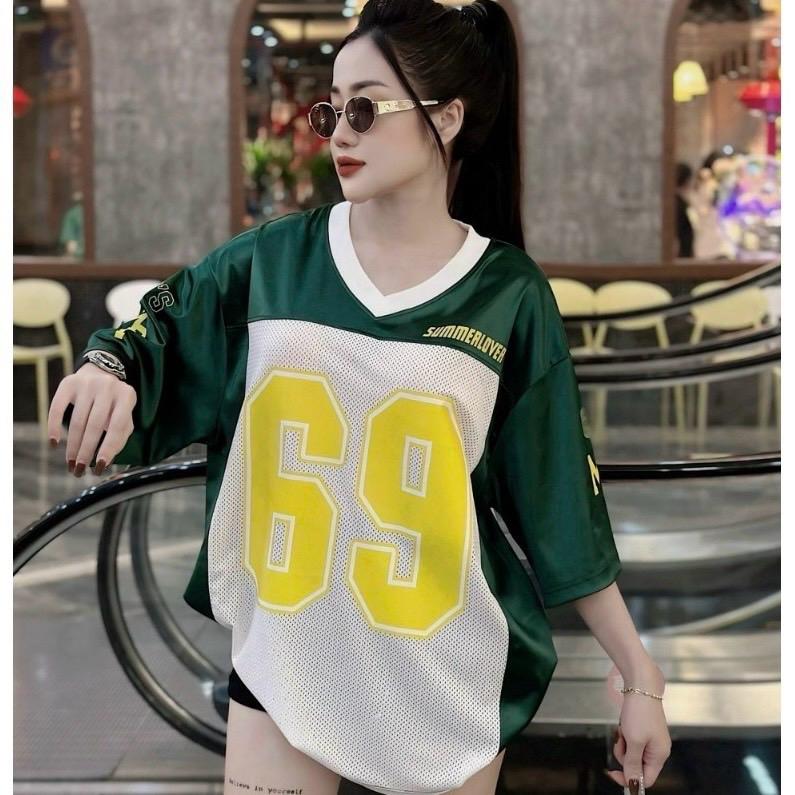 Áo phông túi zip lưới bóng số 69 bigsize nữ ()