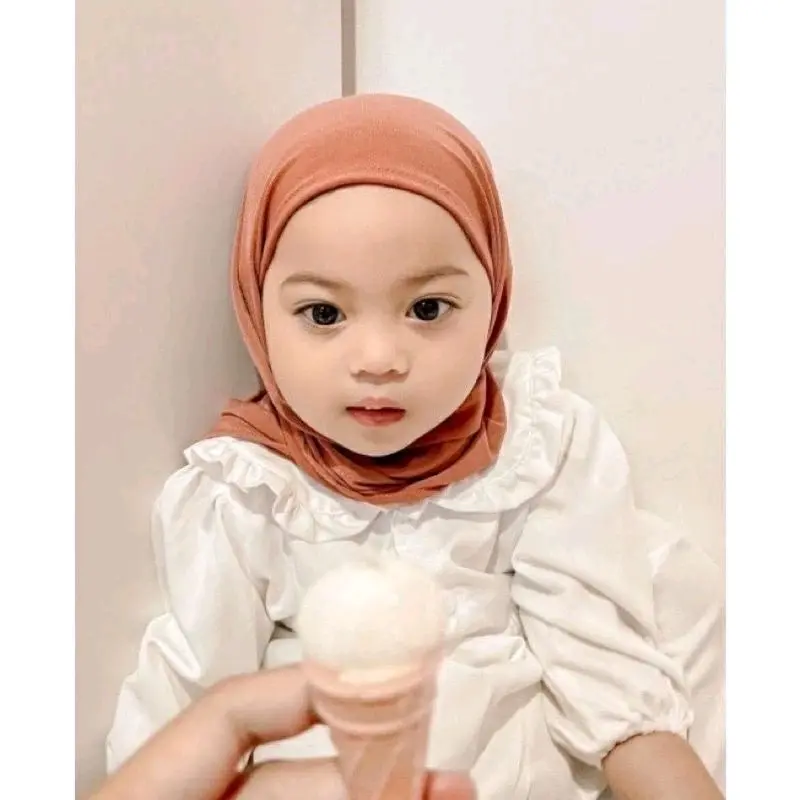 Pasmina Jersey anak 0-3 tahun Pashmina Instan Muslim Jilbab 0