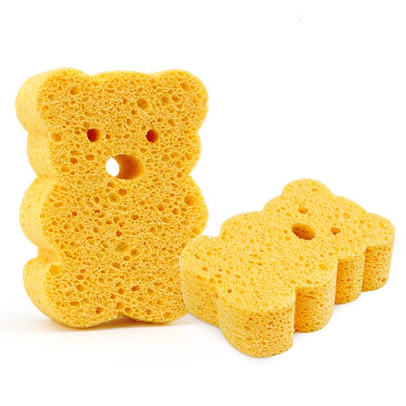 Product Introduction of 1PC Cartoon Kids Bath Brushes Shower Product Infant Sponge Cotton Rubbing Body Wash Children Rub baby Sponge Accessories New 18