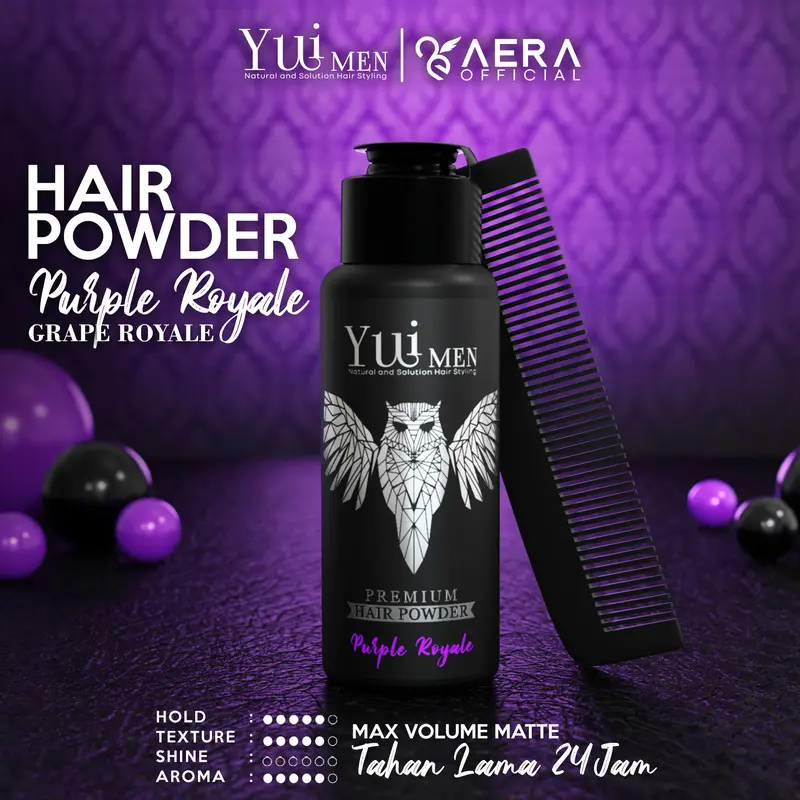 Yuimen Hair Powder Bedak Styling Rambut Premium Kontrol Minyak Rambut Bervolume + Gratis Sisir 1