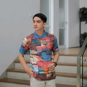 Kaos Polo Shirt  Pria Lasacstex Krah Mangset kaospolo berkerah kancing daily xl knit kaos polo baju Oblong cuci kering oversize Polos band Distro timnas simpel warna Branded Panjang