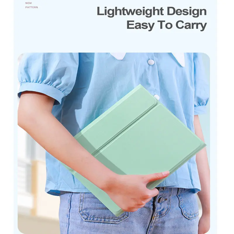 Magnetic Wireless Bluetooth Keyboard Case Kompatibel Untuk Red mi Pad 2 Mi Pad 5/6/7 Red mi pad SE 11" 2023 Red mi Pad 10.61 Po co Pad 12.1" Mi Pad 6s Pro 12.4" With Stylus Holder Book Cover Flip Case Sarung Pelindung Casing 6