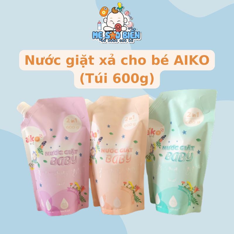 Nước giặt xả 2 trong 1 Aiko Baby cho bé (Túi 600g)