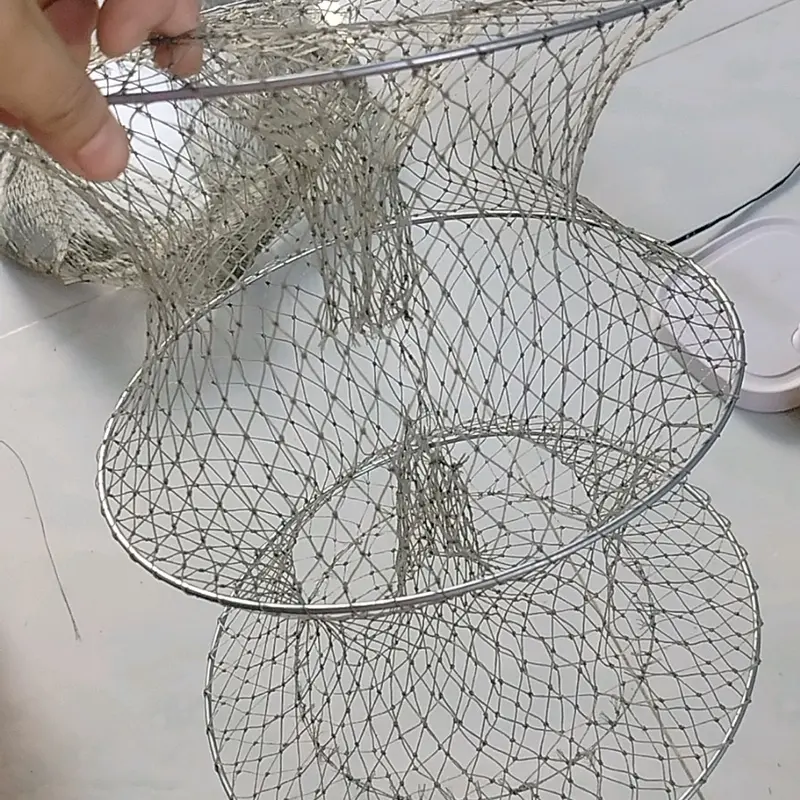 combo 10 cái lờ bẩy cua đồng đường kính rộng 25cm dài 32cm không cây 3