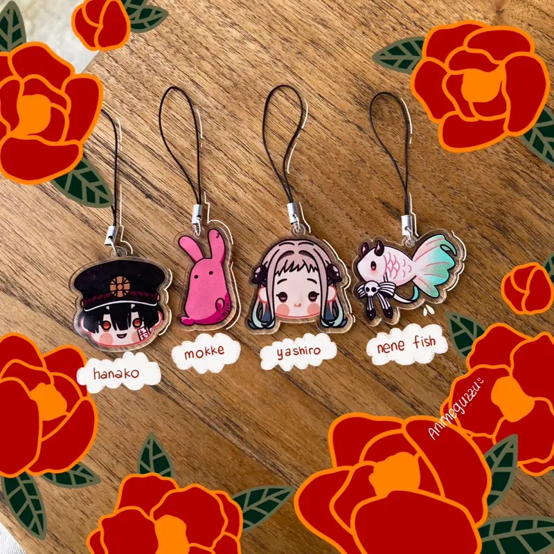 TOILET BOUND HANAKO KUN KEYCHAIN MINI STANDEE - PHONE STRAP - ANIME FIGURE HANAKO 5