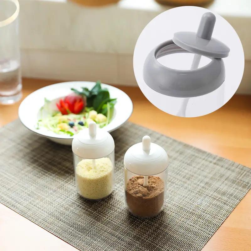 1pc Creative Seasoning Bottle Household Sealed Restaurant Kitchen Milk Bottle Style Seasoning Box 4