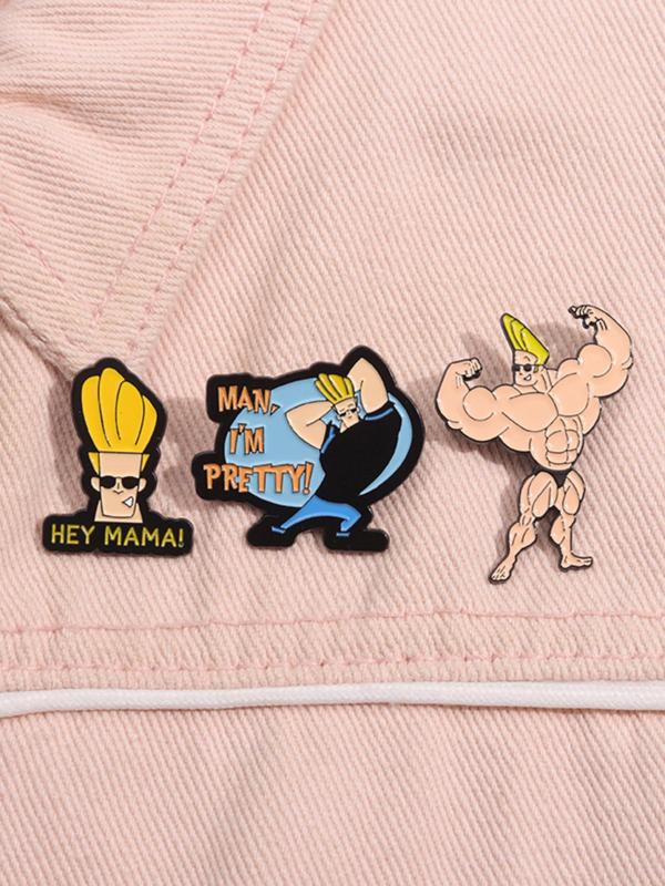 Cartoon Movie Character Brooch Set, Cute Enamel Pin for Daily Clothing Decor, Trendy All-match & Exquisite Brooch for Birthday Gift 3