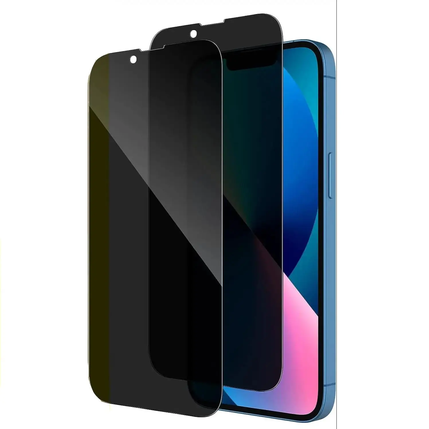 Durable Tempered Glass Phone Screen Protector, 2 Counts Full Coverage Privacy Screen Protectors For iPhone, Mobile Phone Protective Accessories for iPhone 15/15 Plus Pro Max Cellphone Smartphone, Best Friend Gifts, Valentine's Day Gift