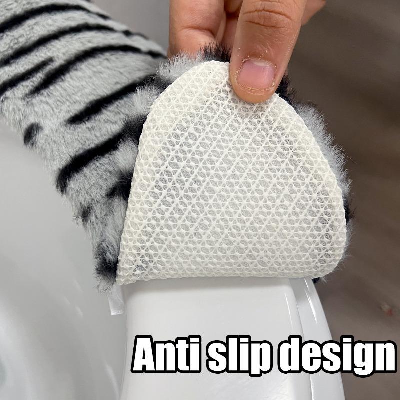 Product Introduction of Cute Multicolor Cat Paw Plush Toilet Seat Padded Universal Self-adhesice Toilet Seat Gasket Household Bathroom Toilet Cushion 18
