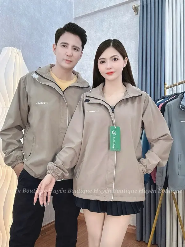 Áo khoác gió nam nữ LUXURY Cản Gió,Chống Thấm Nước,Cản Bụi,Thoải Mái Khi Mặc,Phong Cách Trẻ Trung,Năng Động 2