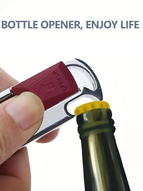 Metal Keychain with Detachable Key Rings, Bottle Opener Keychain, Creative Gift for Men & Women, Fashion Accessories for Daily Use, Travel Essentials 7