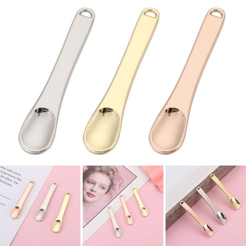 Product Introduction of Eye Cream Spoon Facial Cosmetic Skincare Beauty Scoop Metal Cosmetic Reusable Scoop Mini Spoon 8