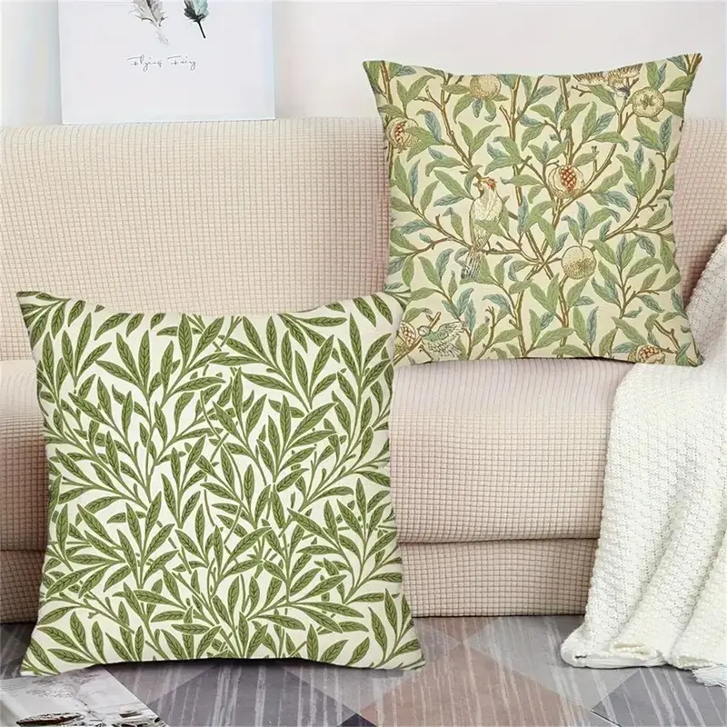 Floral Pattern Cushion Cover, 4 Counts/set Modern Throw Pillow Cover, Decorative Cushion Cover for Home Living Room Bedroom 6