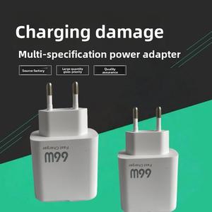 หัวชาร์จเร็ว PD พอร์ต USB และพอร์ต Type C ชาร์จเร็วสองพอร์ตพร้อมไฟแสดงการชาร์จในตัว สายชาร์จ