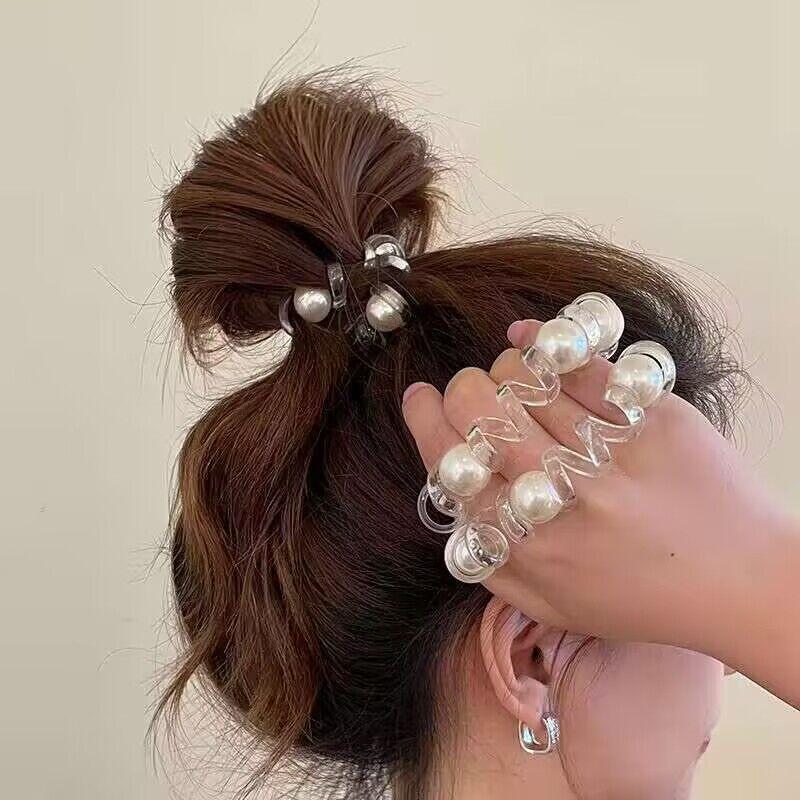 Tali Rambut Garis Telefon, Bahan TPU, Gaya Korea Manis, Pemegang ...