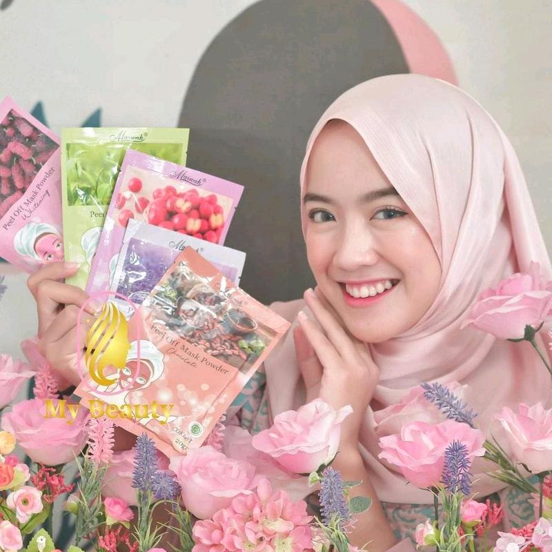 MARWAH PEEL OFF MASK POWDER / MASKER SERBUK /BPOM/HALAL/ORIGINAL 0