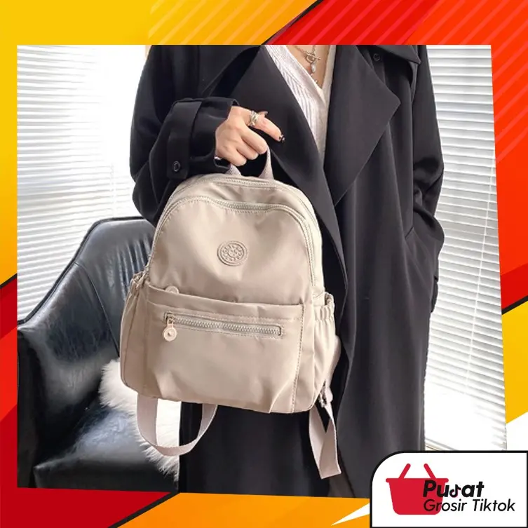 BISA COD T5869 Tas Ransel Wanita Backpack / Tas Kerja Simple 0