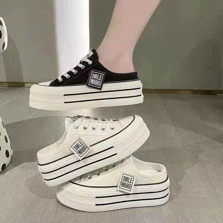 Giày Sục Thể Thao Smile MNAG Độn Đế 5cm Hàng QCCC Fullbox Chuẩn Sịn Đẹp giày độn đế nữ 80