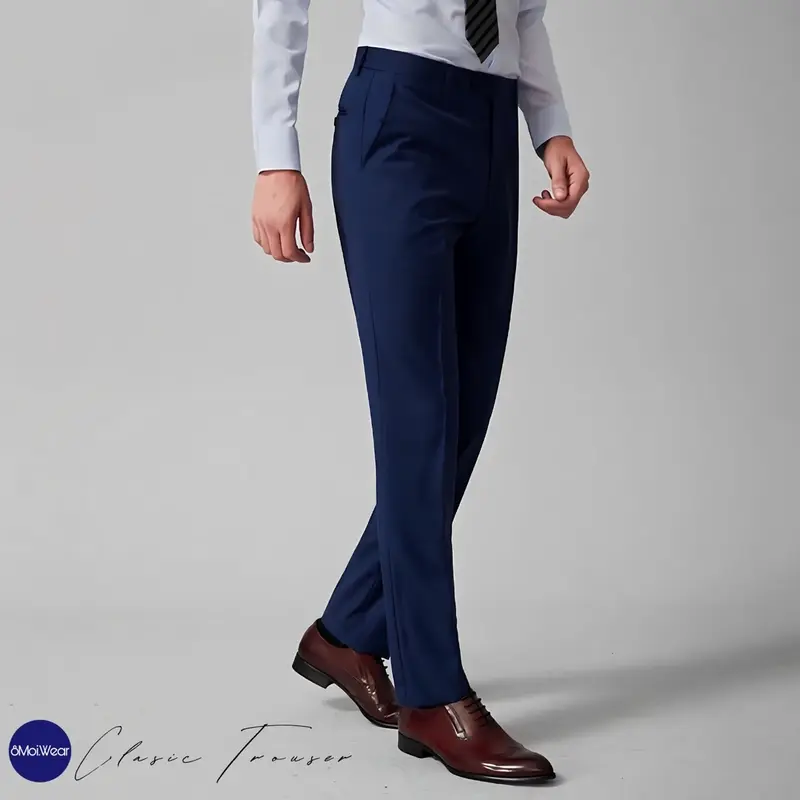 8MOIWEAR Celana Formal Pria Slimfit Panjang Kantor Pria Slimfit 3