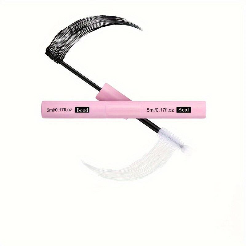 Waterproof Eyelash Glue (3 Counts), 2 in 1 Long-lasting Lash Bond & Seal Glue, Sweat-proof Eyelash Extension Lash Glue for Cluster Lashes 3