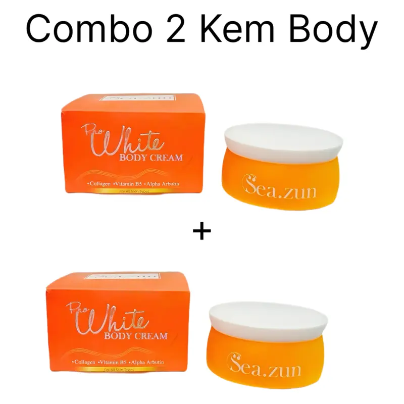 (Tặng Tắm Trắng) Combo 2 Kem Body Sea.zun ProWhite Lọ 200g - Dưỡng Trắng Cấp Ẩm, Hỗ Trợ Chống Nắng 2