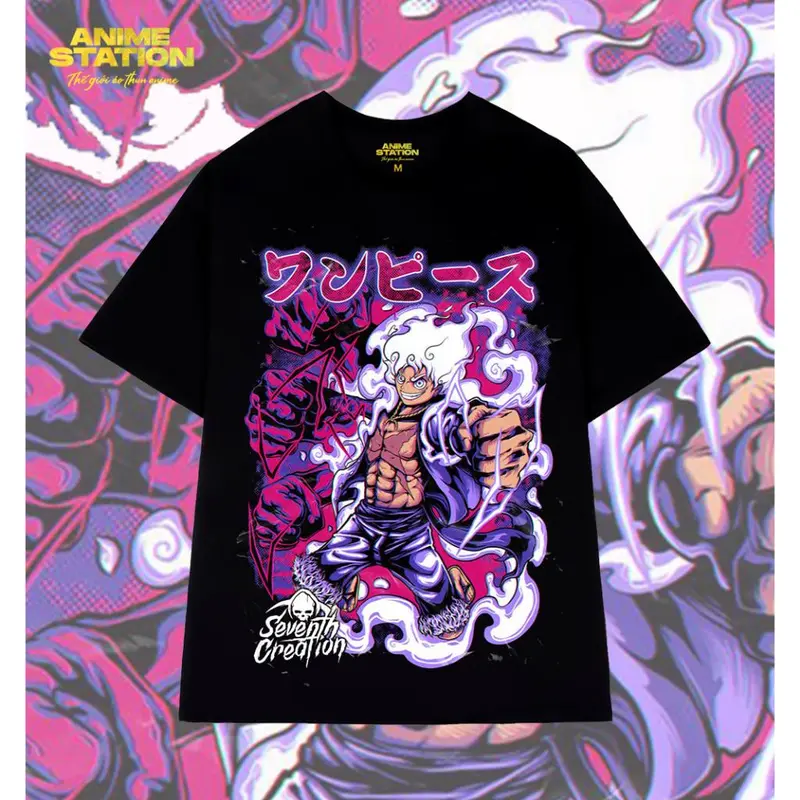 Áo Thun Luffy Gear 5 | Anime One Piece  - Áo Phông Basic Tee phông nam nữ tay lỡ  và tay ngắn, size bé đến lớn 0