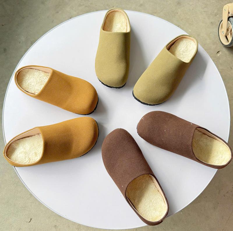  Sục da lộn lót lông cừu đế bệt đế êm nhẹ phong cách HQ 