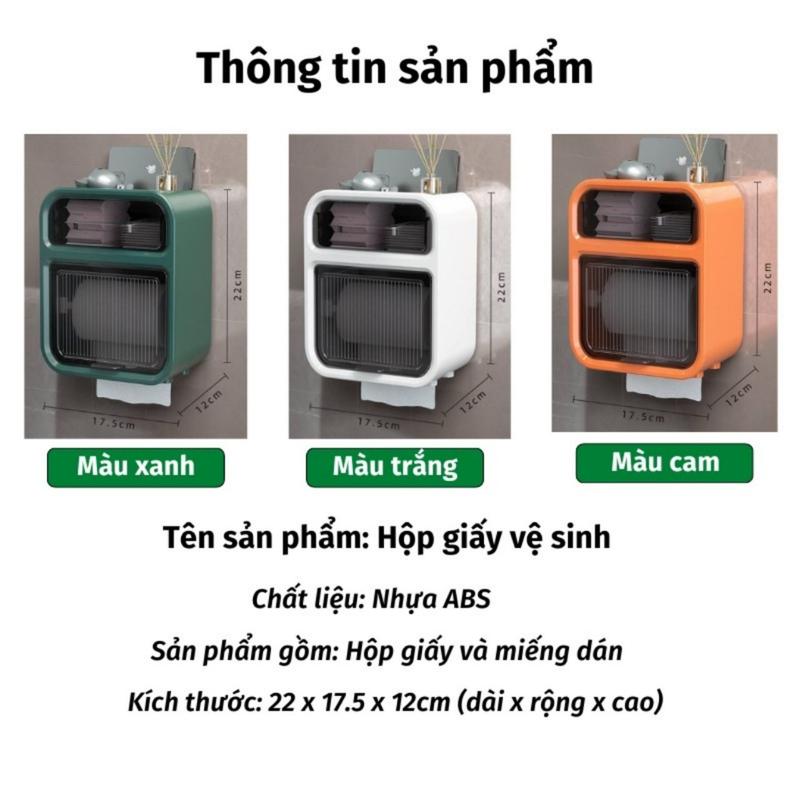 hộp đựng vệ sinh 2 tầng dán tường chống thấm nước có ngăn kéo 2