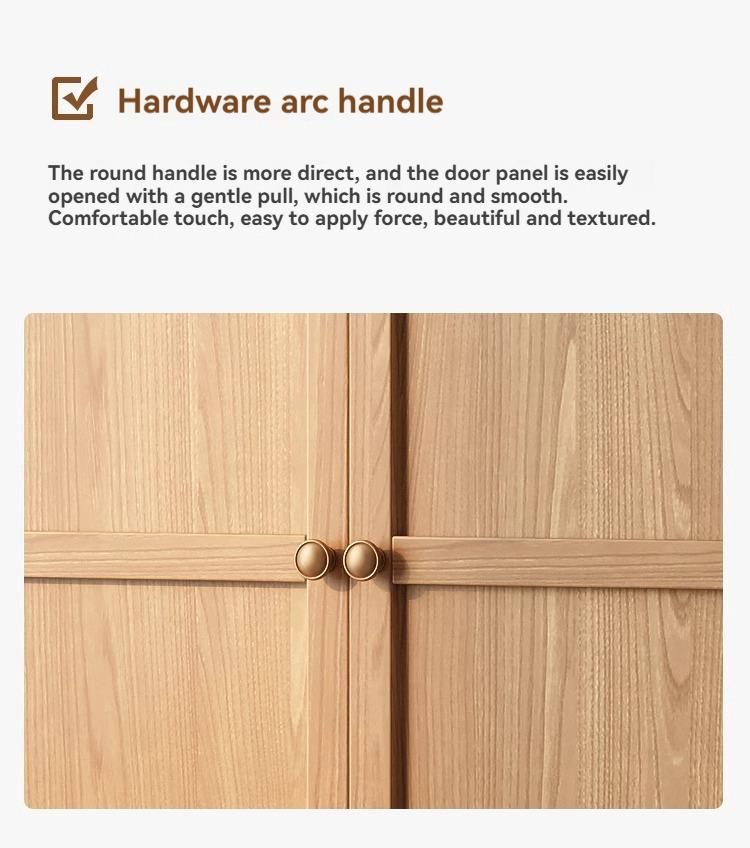 Product Introduction of [showroom] Modern simple retro a door to the top of the wardrobe home bedroom small flat door storage locker large wardrobe 44