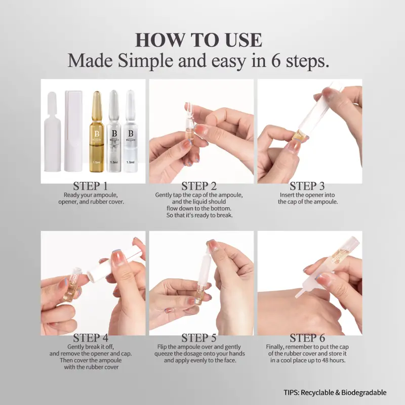 Ampul Pencerah Whitening Niacinamide 10x1.5ml PREMIERE BEAUTE - Liquid, Acid 7