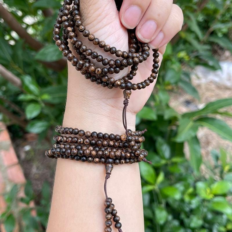 [LC-CVT16] chuỗi trầm hương sánh chìm LỘC CÁT 4mm TÀI LỘC| vòng gỗ phong thuỷ