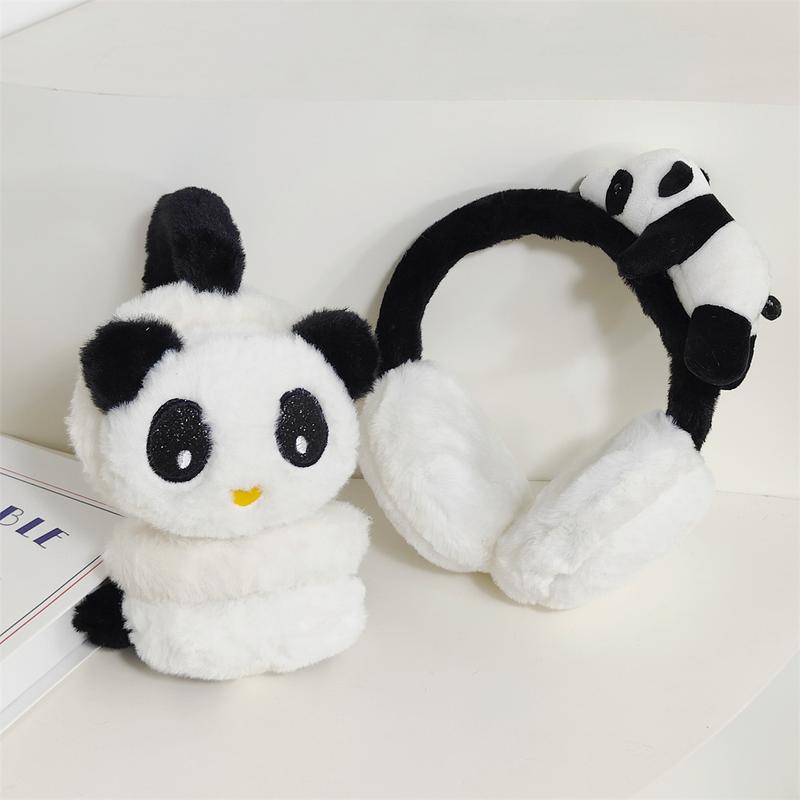 Product Introduction of Plush Hairband Cartoon Panda Claw Clip Updos Hair Clip Girl Kids Ponytail Holder 13MC 1