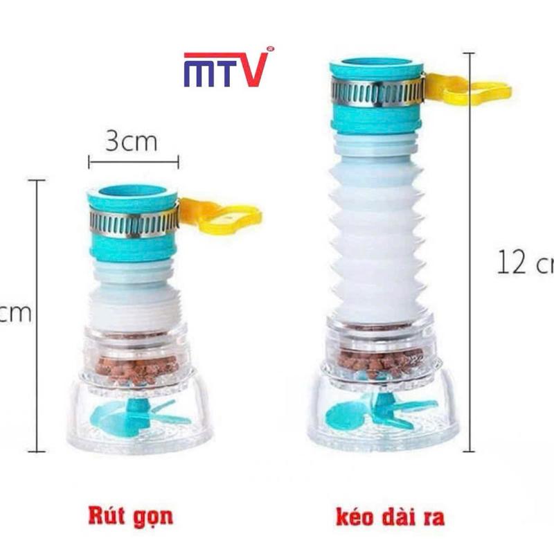 ĐẦU VÒI LỌC NƯỚC TĂNG ÁP  XOAY 360 độ ( KÉO DÀI 12cm ) Dùng cho tất cả các vòi chậu vòi nước  -Có thể kéo dài chống bắn nước   - Thiết kế xoay 360 độ , dễ dàng điều chỉnh hướng dòng nước mà không bị uốn cong  -Chức nặng lọc cặn nano - Thêm bộ lọc đá 7