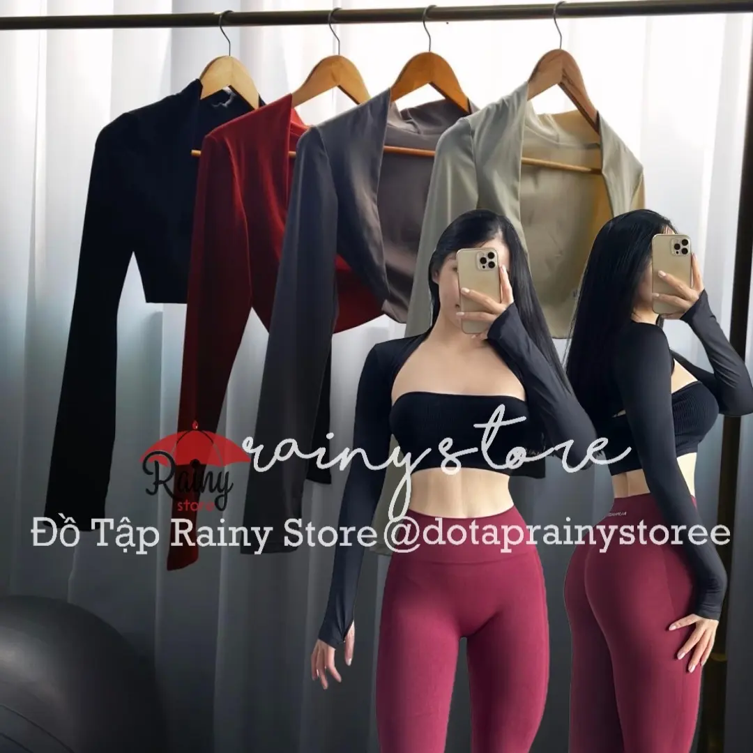 [ Poly Bột Cao Cấp ] Khoác crop lửng poly xịn