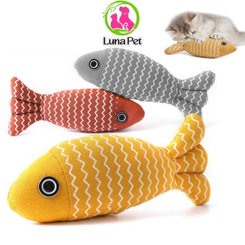Đồ Chơi Cá Nhồi Bông Cho Chó Mèo Luna Pet DC06 CATNIP Cho Chó Mèo