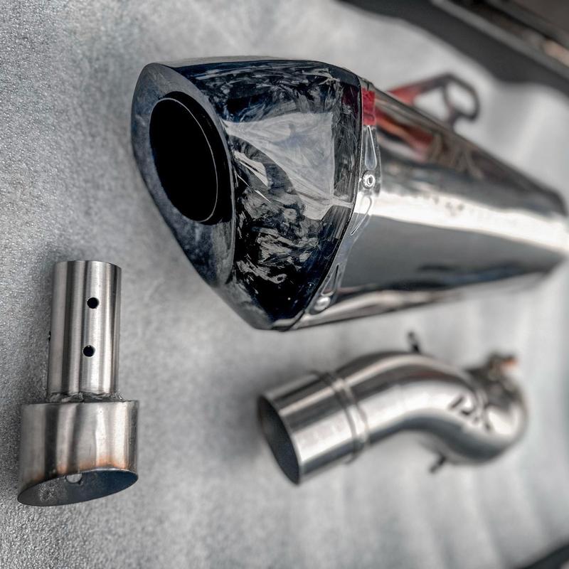 Knalpot Conical Slip On ZX25RR/ZX25R 2023 Motor 2
